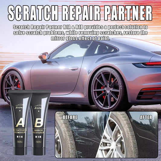 Car Scratch Remover Paint Care Set - R1 Auto Scratch Repair and Polishing