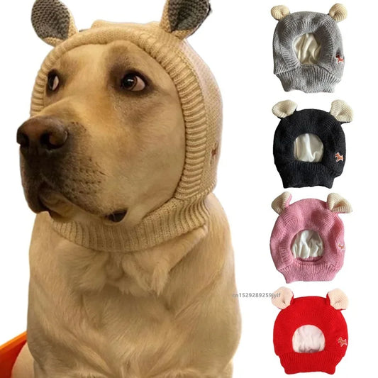 Winter Warm Dog Hat Ear Muffs - Noise Protection & Windproof Ears Covers for Small and Medium Puppies