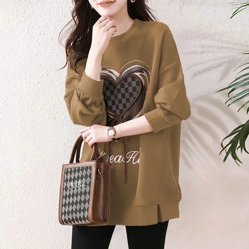 Green Baggy Sweatshirt for Women