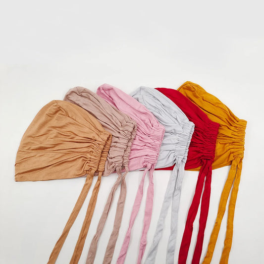 Soft Modal Muslim Turban Hat - Elegant Inner Hijab Caps for Women