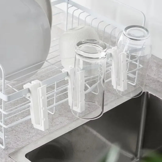 Wall-Mounted Cup Hanging Rack for Upside-Down Draining - Multifunctional Storage Solution