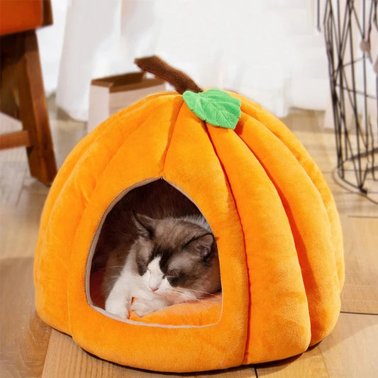 Cozy Banana-Shaped Plush Bed for Cats and Dogs - Perfect Winter Accessory