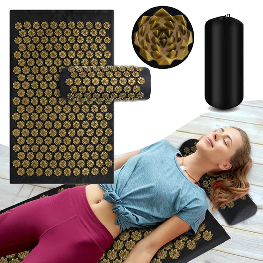 Kuznetsov's Acupressure Yoga Mat with Spikes - Sensi Massage Cushion & Foot Massager