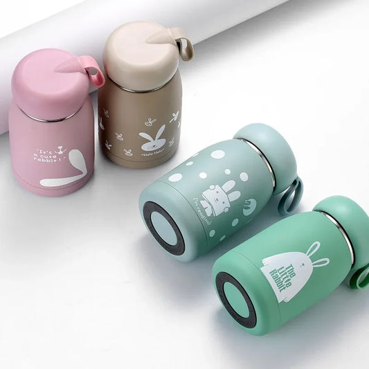 Mini 320ml Cute Thermos Bottle - Portable Thermal Mug for Kids and Girls