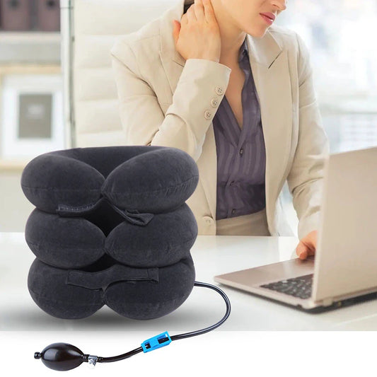 Inflatable Air Cervical Neck Traction Device - Comforting Neck Support Cushion