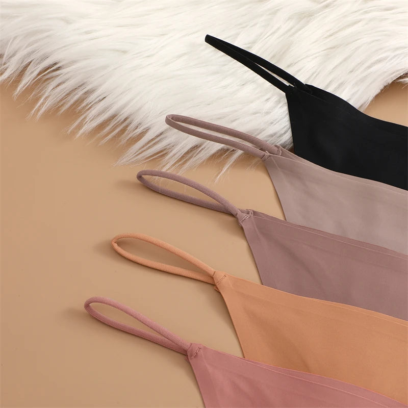 4Pcs Seamless Ice Silk Thongs for Women
