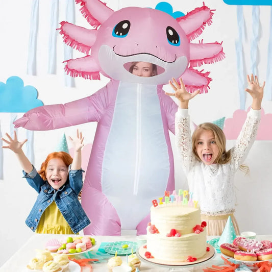 Inflatable Adult Axolotl Costume for Halloween
