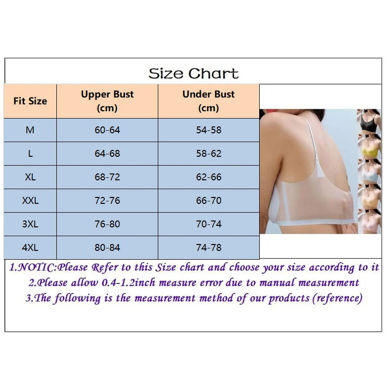 Plus Size Women's Ice Silk Seamless Bras