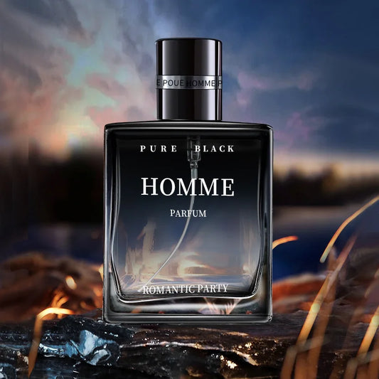 Man Perfumes Classic Pure BLUE Black EAU DE PARFUM with Pheromones - Azure Fragrance Body Spray for Men