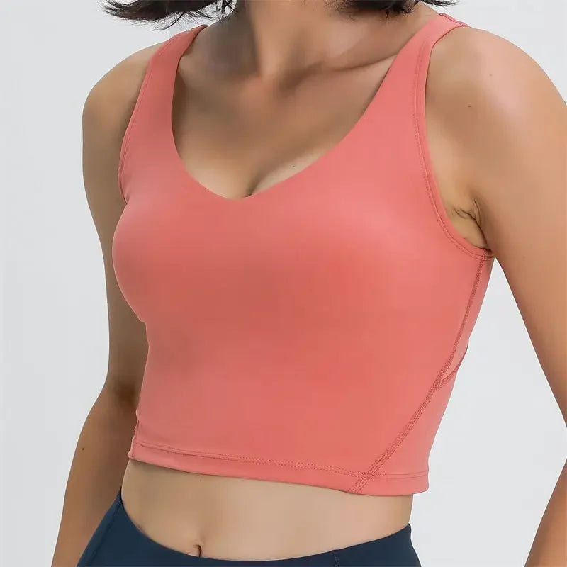Nepoagym PASSION Tank Top with Built-In Bra for Yoga & Gym