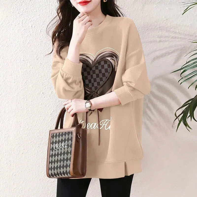Green Baggy Sweatshirt for Women