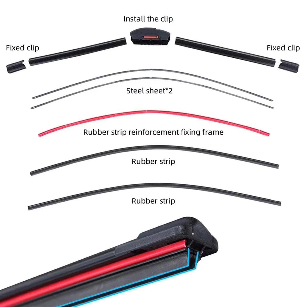 Silent General Purpose Car Wiper Blades