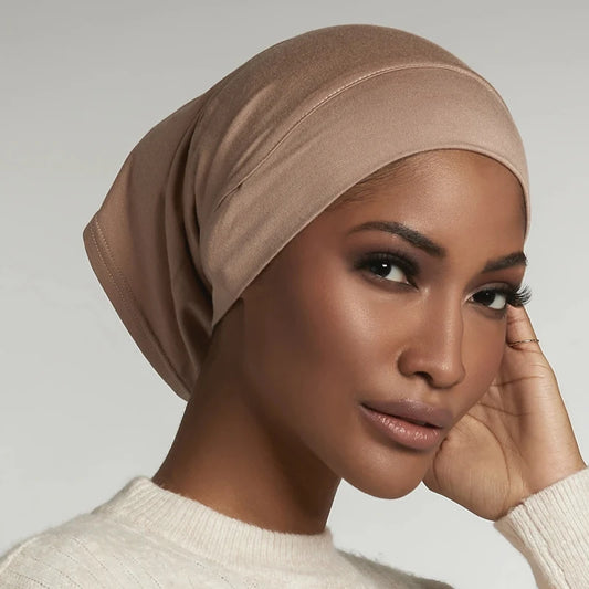Soft Cotton Under Scarf Cap for Women - Ready-to-Wear Hijab Bonnet