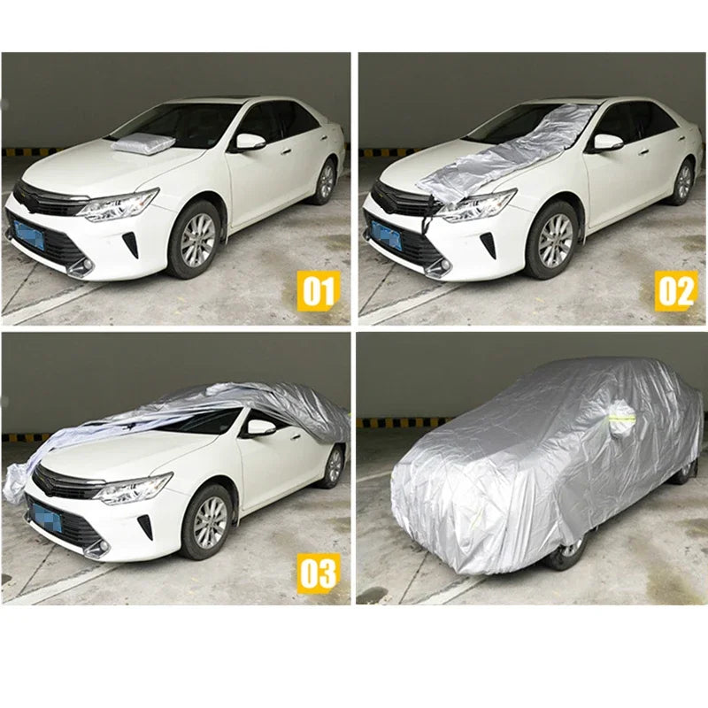 Universal Car Covers for Sedan and SUV - Sizes S/M/L/XL/XXL