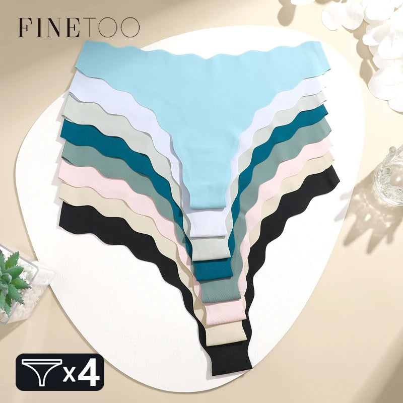 4pcs Seamless Knitting Underwear for Women