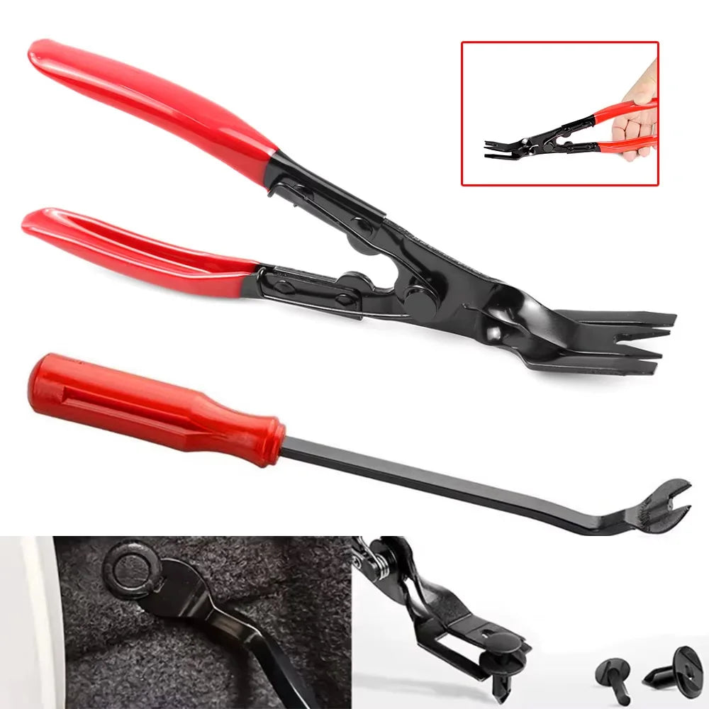 Clip Pliers Set Fastener Remover Auto Upholstery Combo Repair Kit for Car