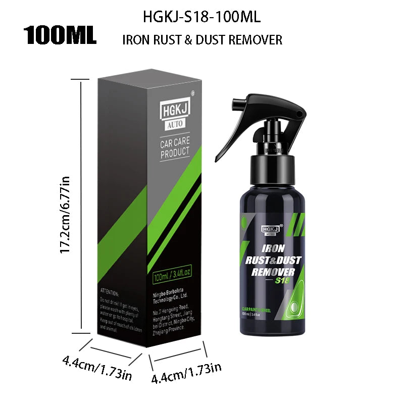 HGKJ Car Paint & Wheel Iron Particles Powder Cleaning Super Rust Dust Remover Spray
