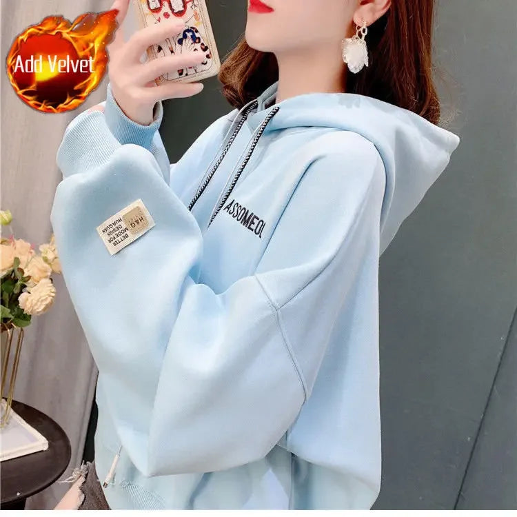Women Goth Elegant Winter Hoodie