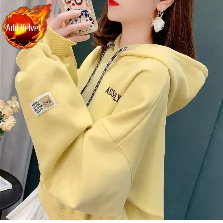 Women Goth Elegant Winter Hoodie
