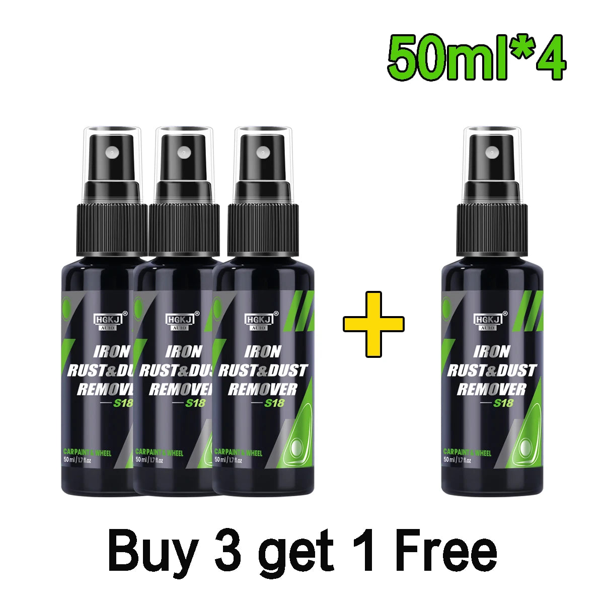 HGKJ Car Paint & Wheel Iron Particles Powder Cleaning Super Rust Dust Remover Spray