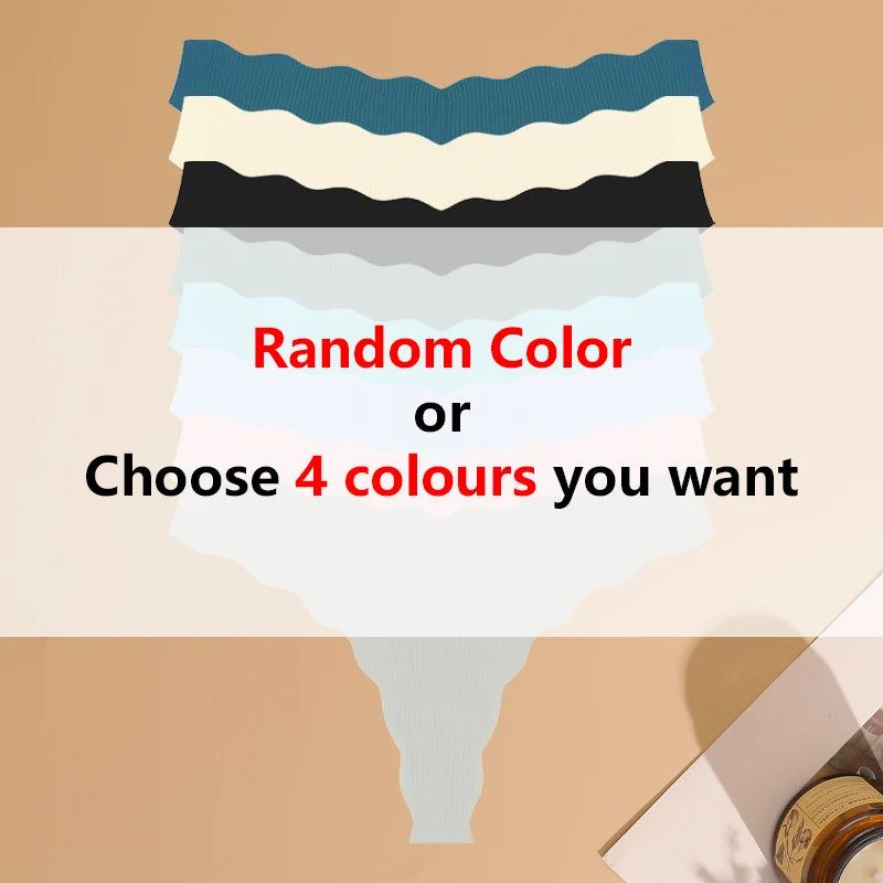 FINETOO 4Pcs Ultra Soft Seamless Underwear