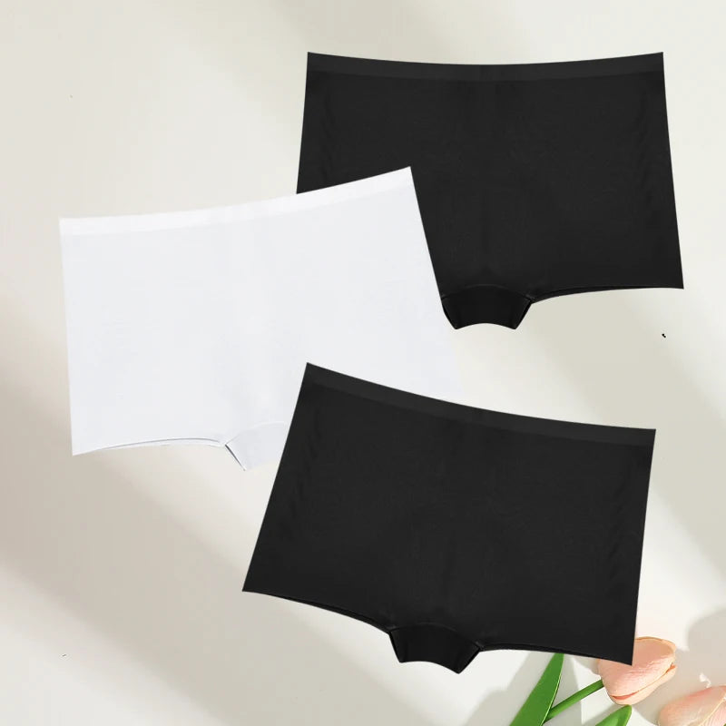 FINETOO 3pc Seamless Soft Boyshort Women's Panties