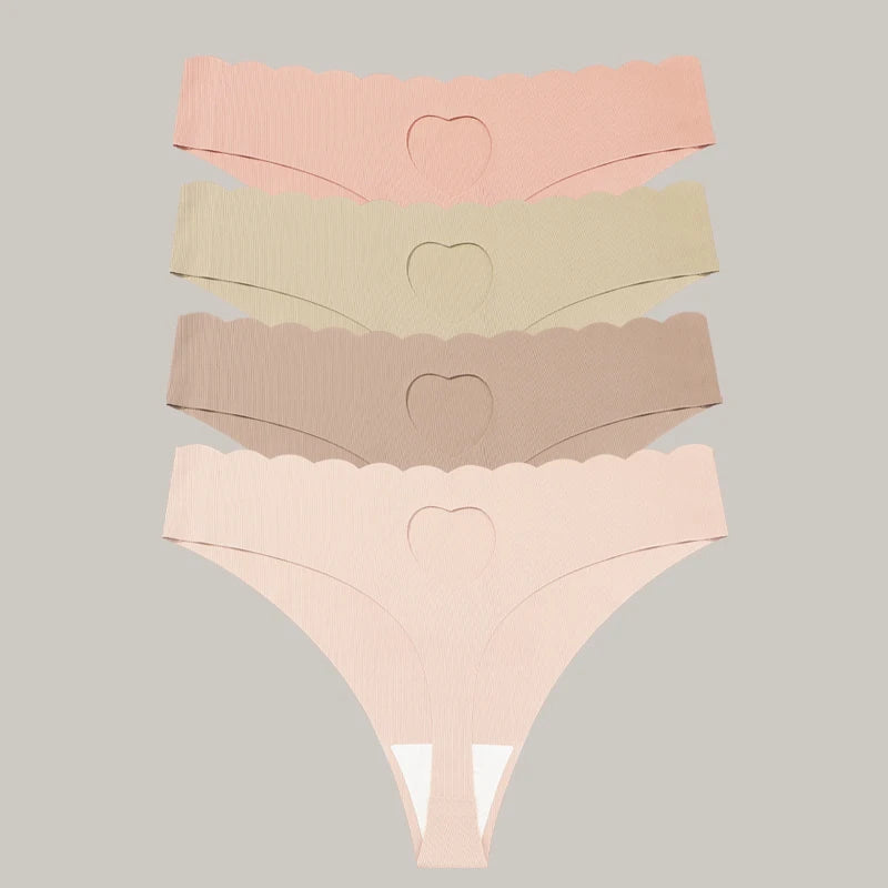 FINETOO 4pcs Women's Seamless Panties