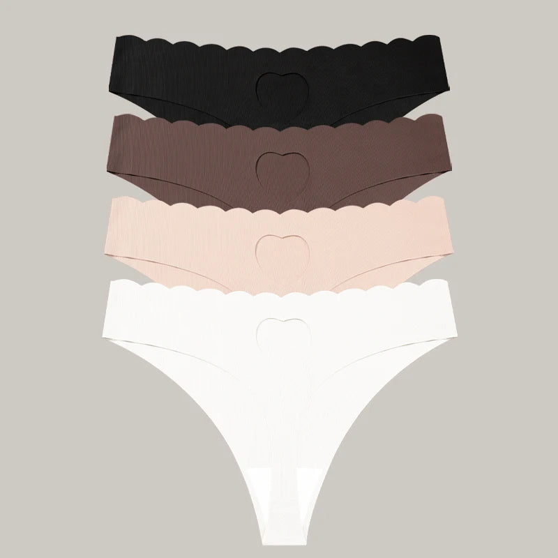 FINETOO 4pcs Women's Seamless Panties