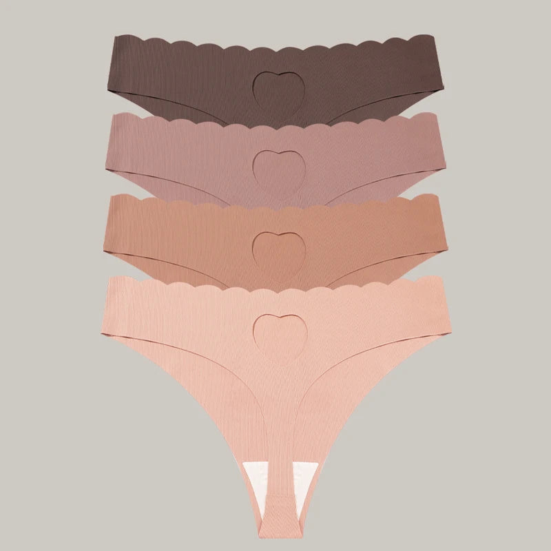 FINETOO 4pcs Women's Seamless Panties