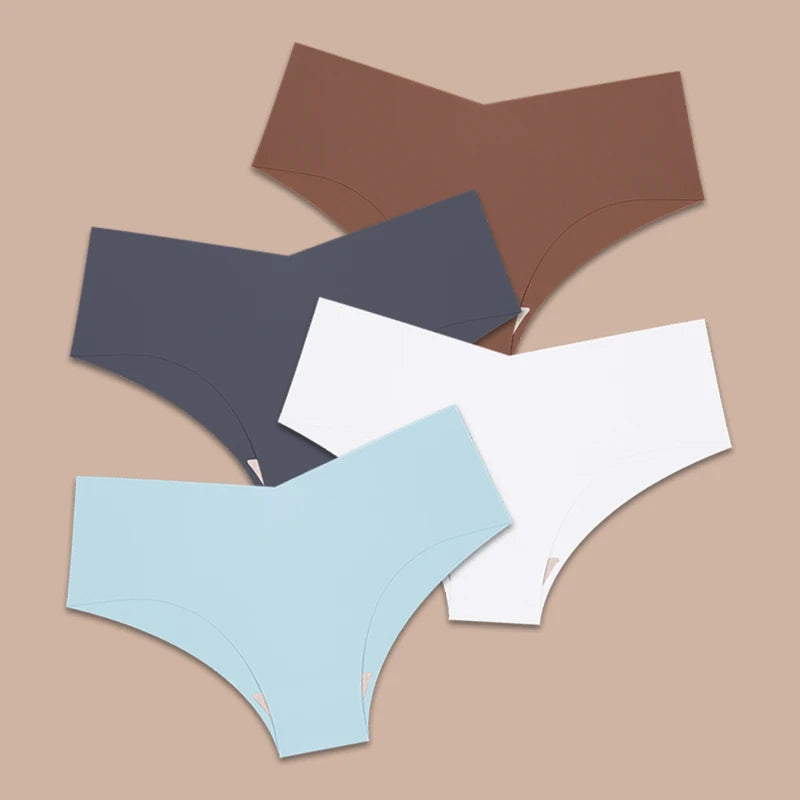 FINETOO 4pcs Seamless Ultra-thin Women's Panties