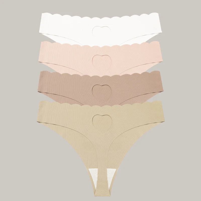 FINETOO 4pcs Women's Seamless Panties