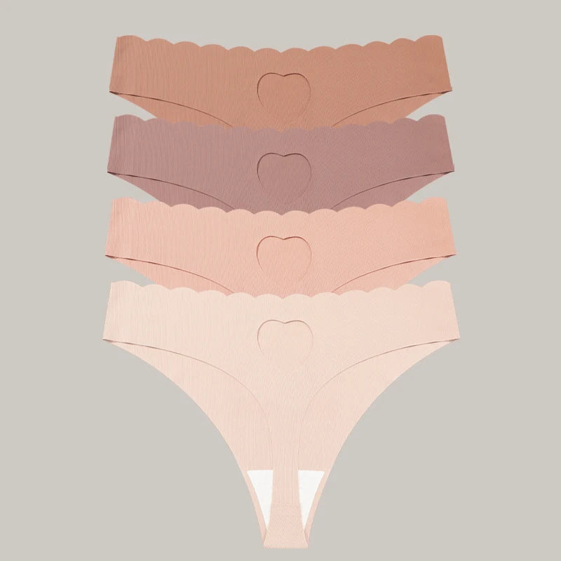 FINETOO 4pcs Women's Seamless Panties