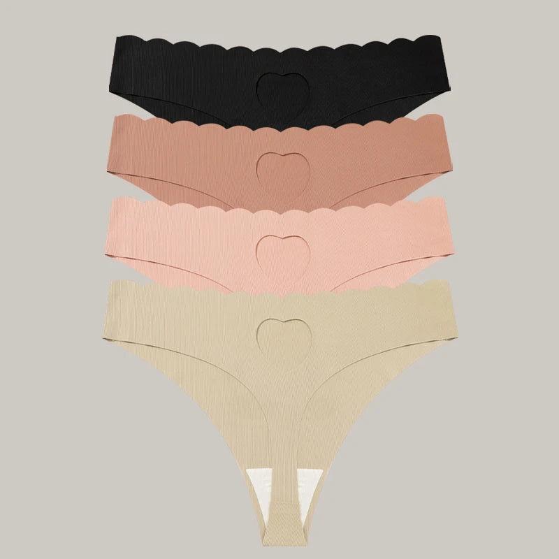FINETOO 4pcs Women's Seamless Panties