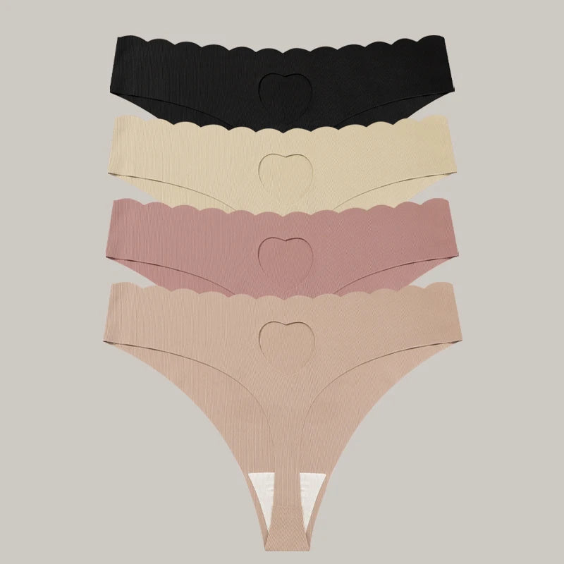 FINETOO 4pcs Women's Seamless Panties