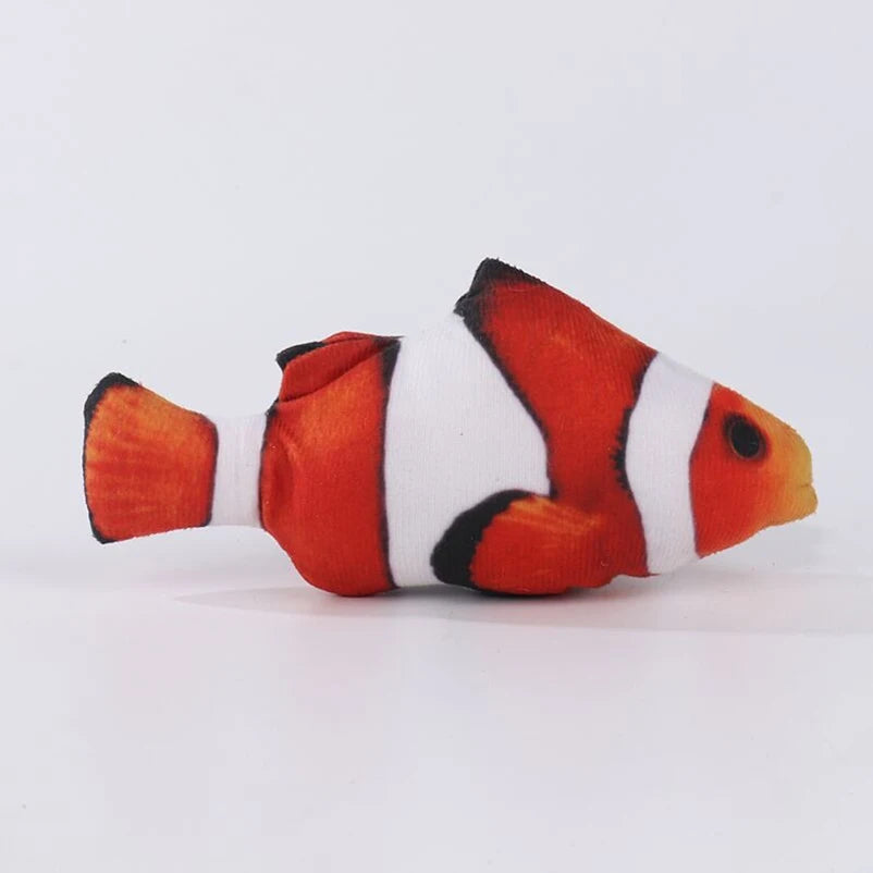 Simulation Fish Cat Chew Plush Toys
