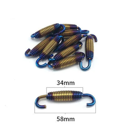 Universal Motorcycle Exhaust Spring Hooks - 2PC Set
