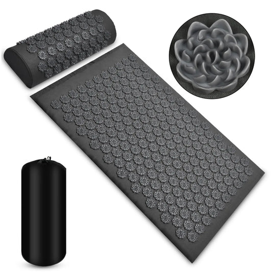 Pranamat Eco Lotus Spike Mat – Acupuncture Massage Cushion for Neck, Foot, and Back Yoga