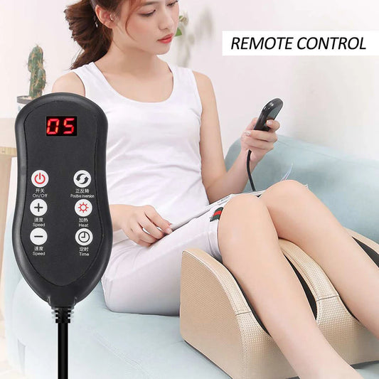 Electric Foot Massager with Heating Therapy - Shiatsu Kneading Roller for Relaxation and Pain Relief