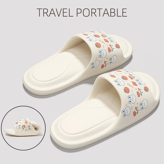 Cartoon opvouwbare pantoffels voor dames en meisjes