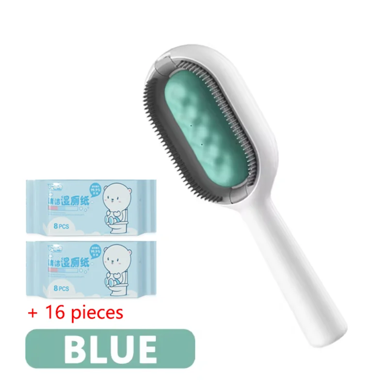 3-in-1 Cat Brush for Long Hair Removal