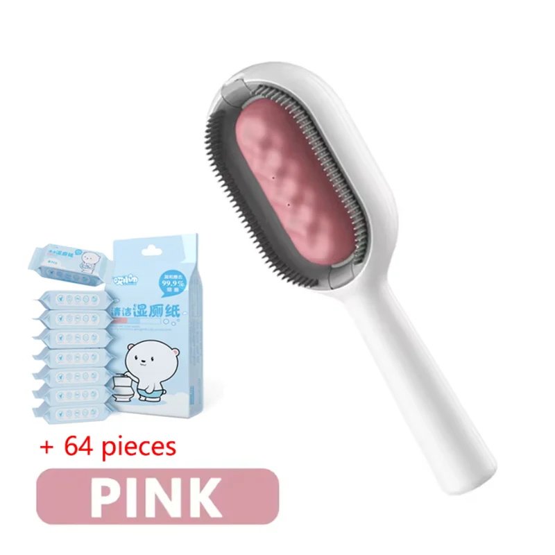 3-in-1 Cat Brush for Long Hair Removal