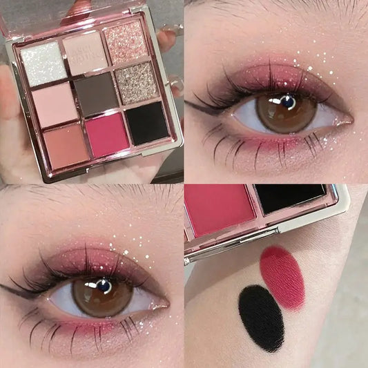 9 Colors Eyeshadow Palette - Sweet Cool Girls Punk Smokey Eye Makeup