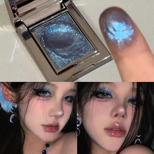 Metallic Glitter Eyeshadow Cream - Ice Purple Pearlescent Palette