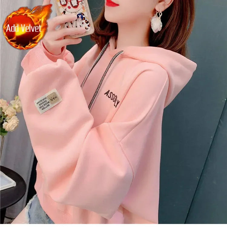 Women Goth Elegant Winter Hoodie