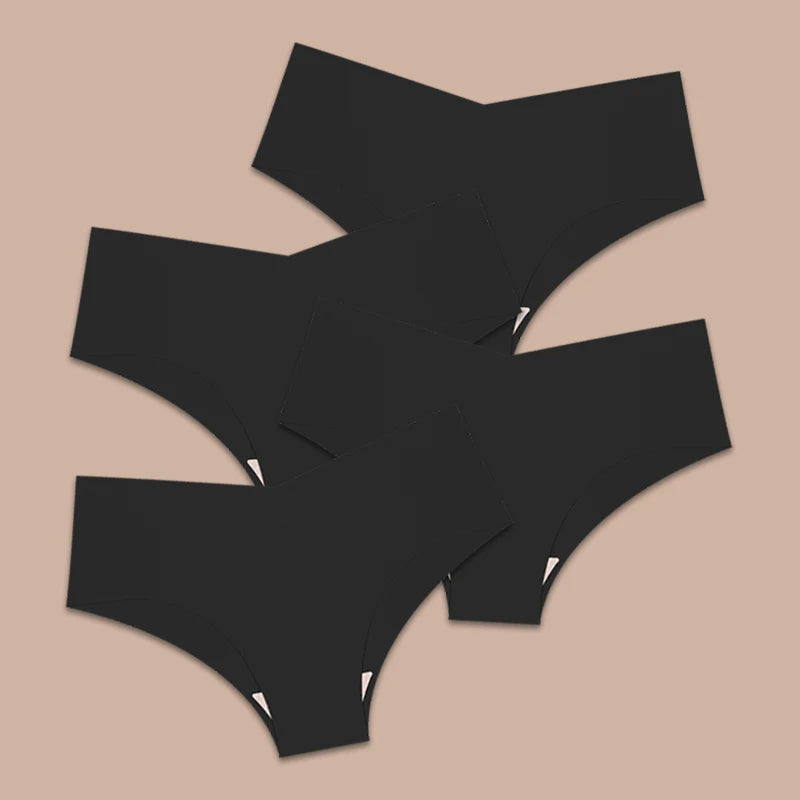 FINETOO 4pcs Seamless Ultra-thin Women's Panties