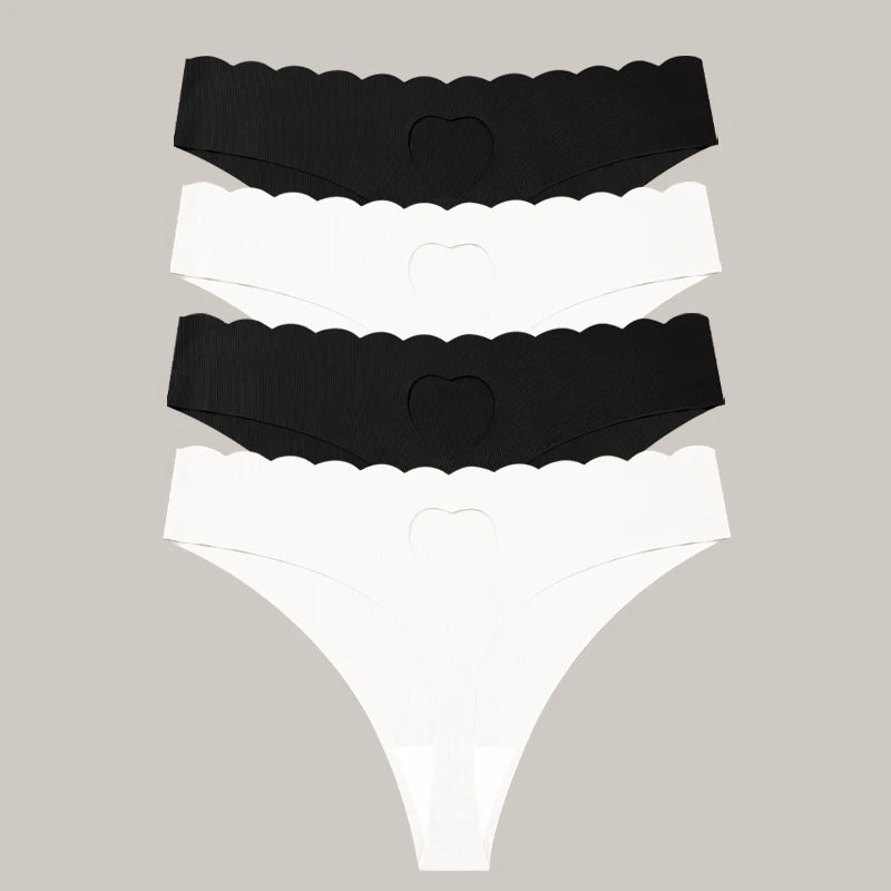 FINETOO 4pcs Women's Seamless Panties