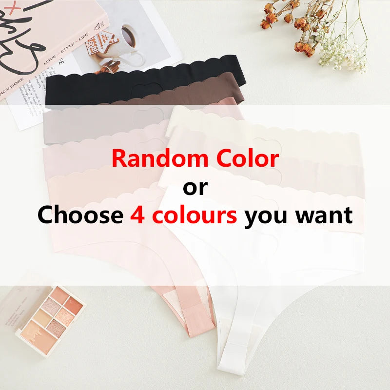 FINETOO 4pcs Women's Seamless Panties