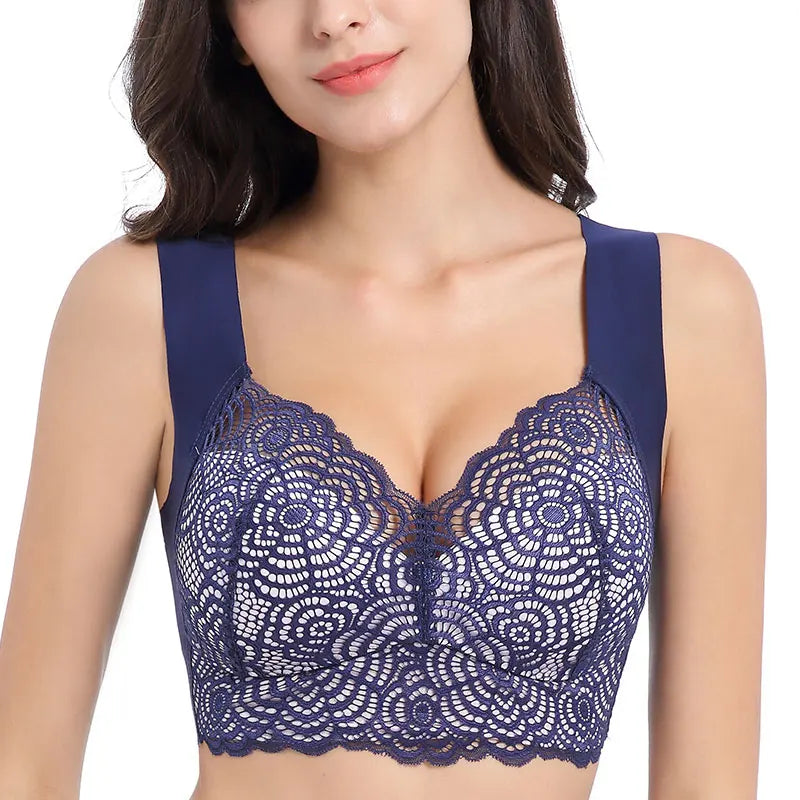 FallSweet Wire Free Lace Bras for Women Plus Size