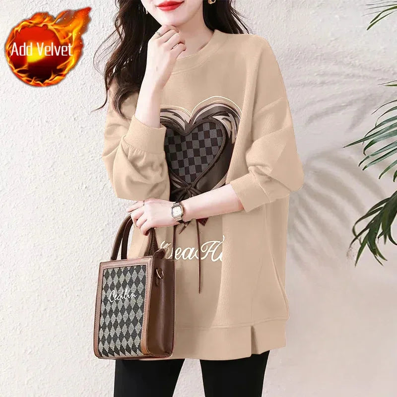 Green Baggy Sweatshirt for Women