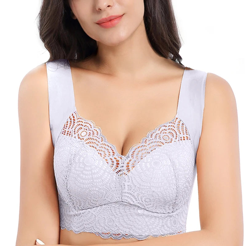 FallSweet Wire Free Lace Bras for Women Plus Size